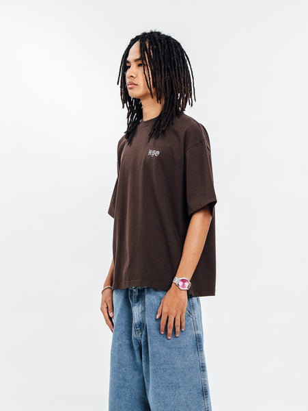 LOGO HEAVY BOX TEE MADURO