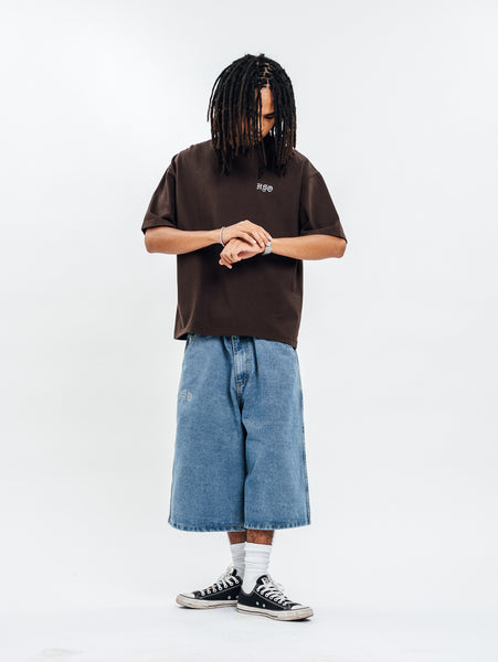LOGO HEAVY BOX TEE MADURO