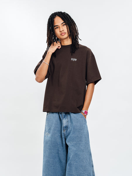 LOGO HEAVY BOX TEE MADURO