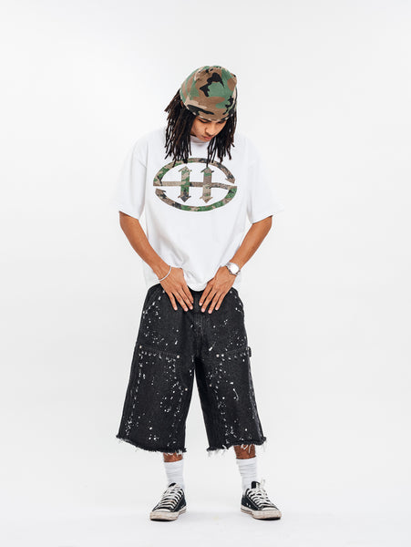 EMBLEM CAMOU BOX TEE WHITE