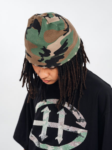CAMOU DISTRESSED SKULL CAP