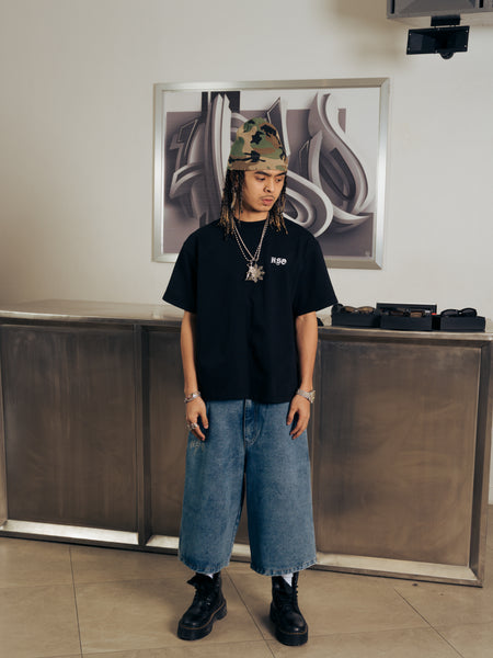 LOGO HEAVY BOX TEE BLACK