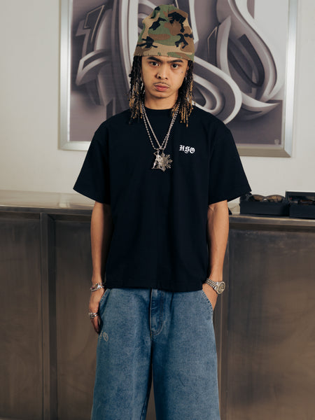 LOGO HEAVY BOX TEE BLACK