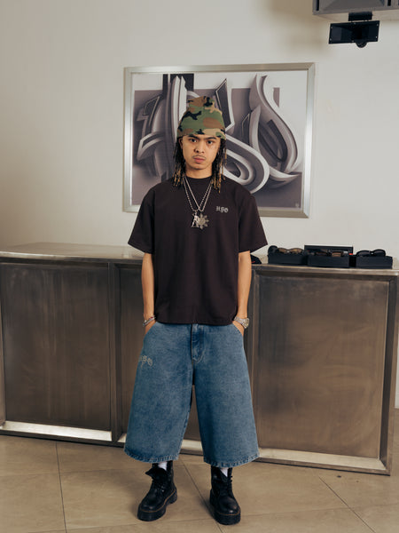 LOGO HEAVY BOX TEE MADURO