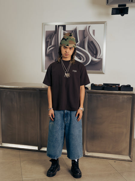 LOGO HEAVY BOX TEE MADURO