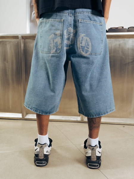 BEAM BAGGY DENIM SHORTS