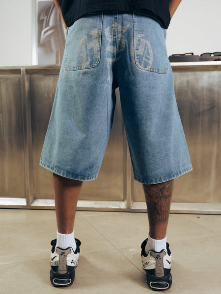 BEAM BAGGY DENIM SHORTS