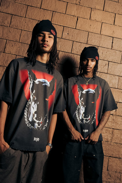 K9 DISTRESSED WASH HEAVY BOX TEE