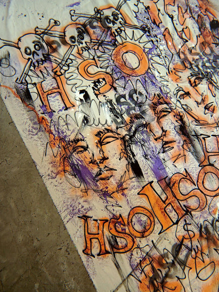 PAINTED BAGGY SHORTS (1 OF 1)