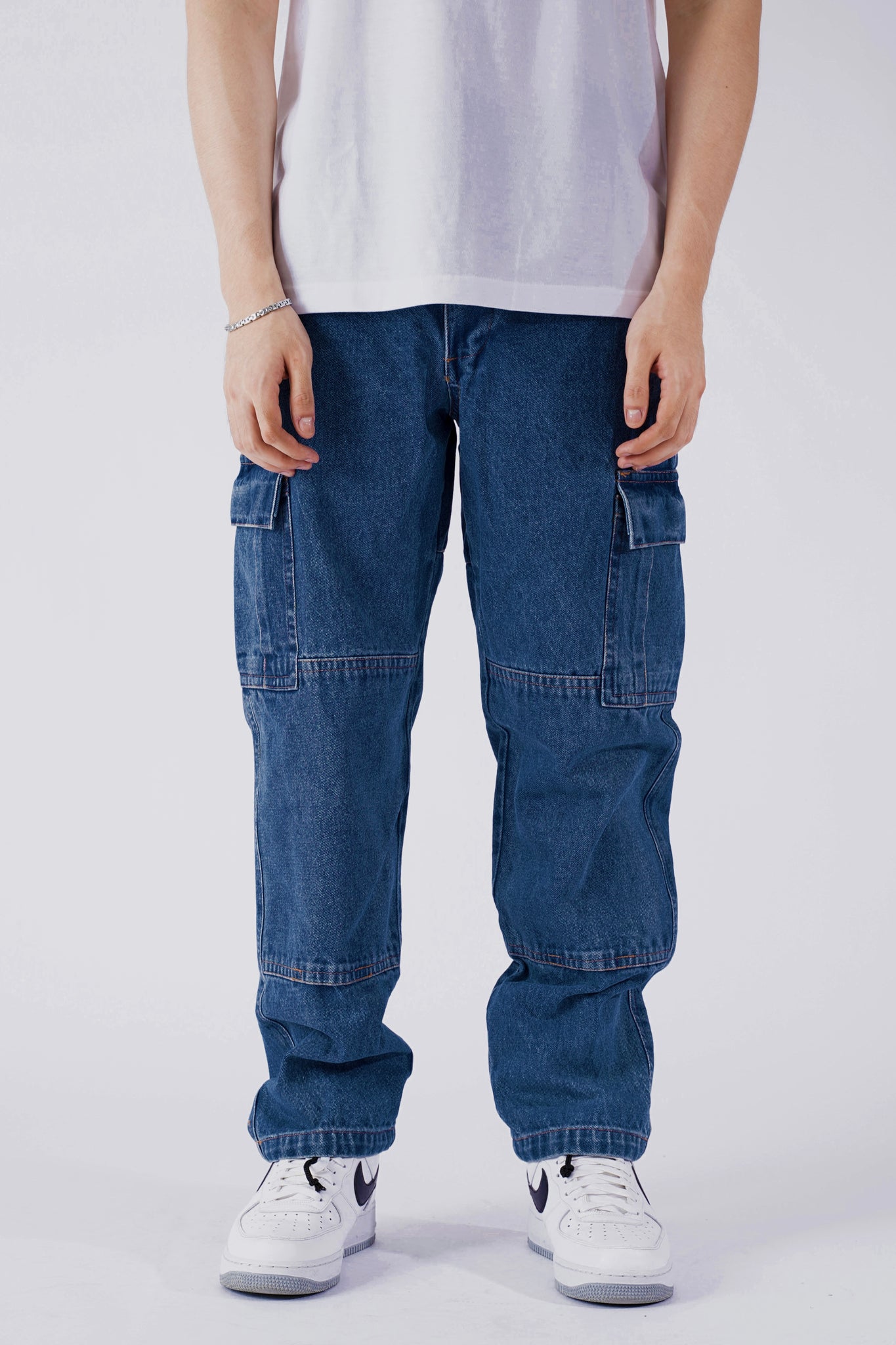 DENIM CLASSIC CARGO PANTS - DARK – HSO