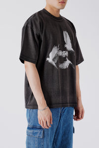 VINTAGE GRAPHIC TEE - DOVE