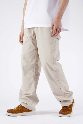 DOUBLE KNEE UTILITY PANTS IN OFFWHITE