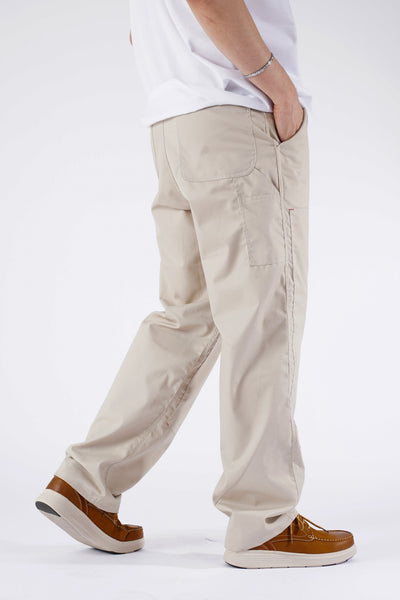 DOUBLE KNEE UTILITY PANTS IN OFFWHITE