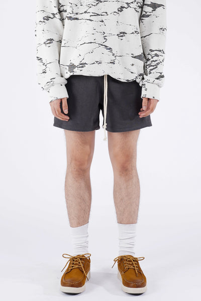 FRENCH TERRY SHORTS IN DARK GRAY