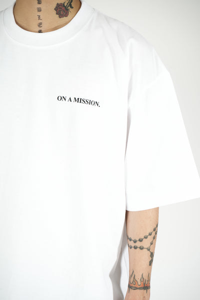 ON A MISSION TEE - WHITE
