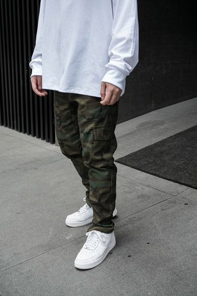 CAMOU CARGO WITH ZIP