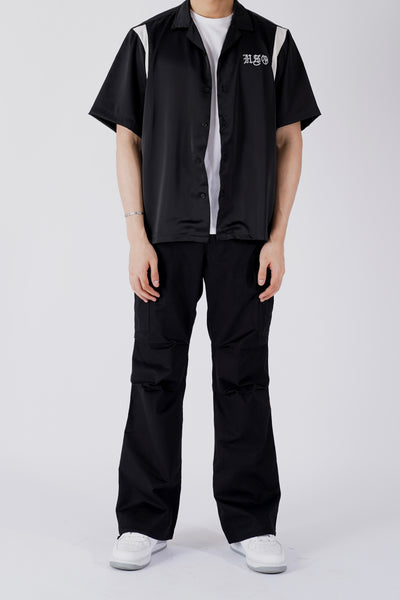 BOWLING SHIRT IN BLACK