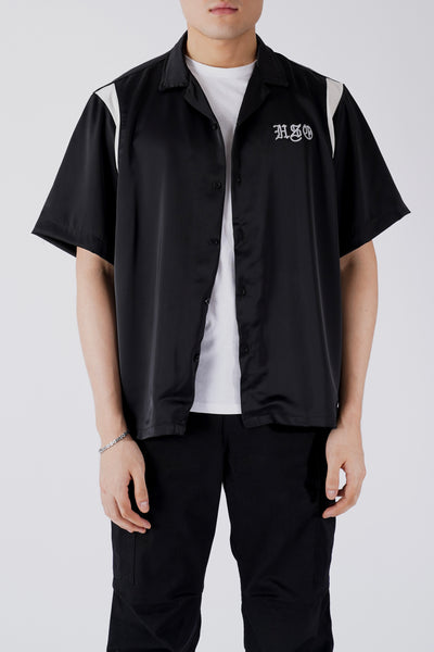 BOWLING SHIRT IN BLACK