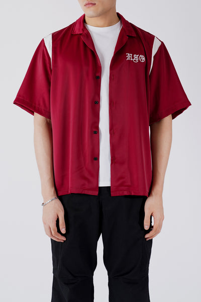 BOWLING SHIRT IN MAROON
