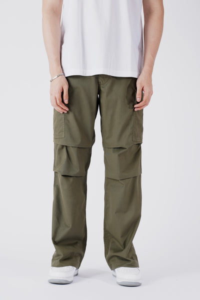 FLARED PANTS IN FATIGUE